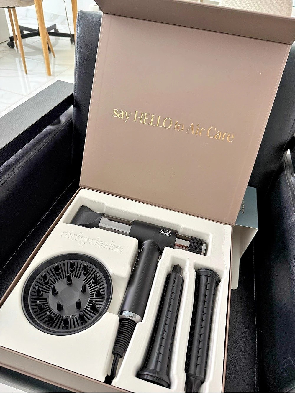 Nicky Clarke Airwrap Hair Styler Set in Black Brand New